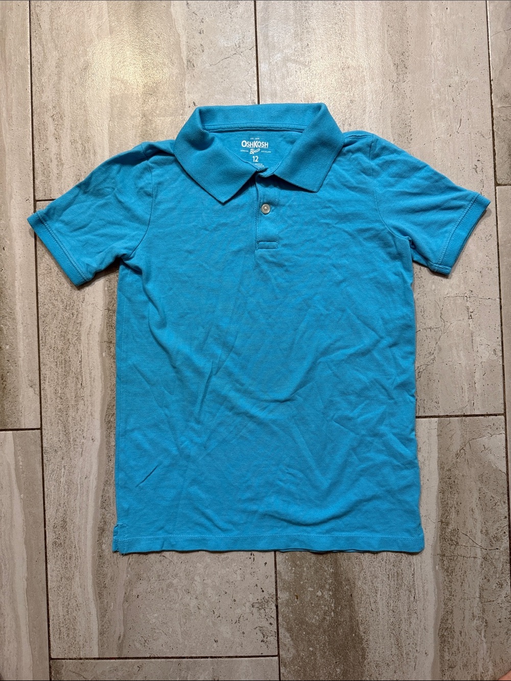 OshKosh B'gosh Turquoise Short-Sleeve Polo for Kids